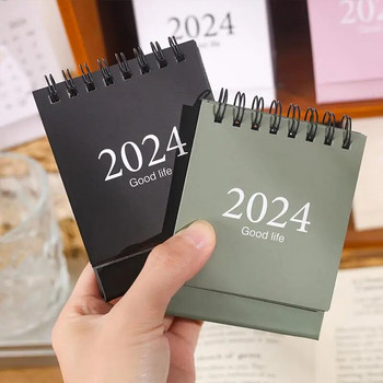 2024 Desk Calendar Desktop Vertical Calendar Κάθετο φορητό μηνιαίο ημερολόγιο με αυτοκόλλητα μικρό Desktop Calendar Planner