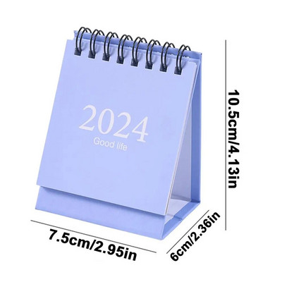 2024. gada galda kalendārs darbvirsmas vertikālais kalendārs vertikālais pārnēsājams mēneša kalendārs ar uzlīmēm mazs darbvirsmas kalendāra plānotājs