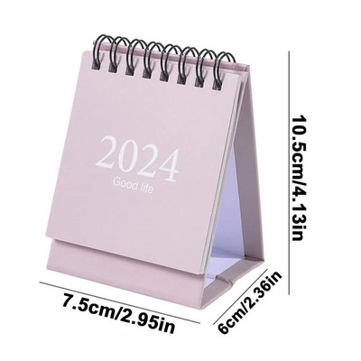 2024. gada galda kalendārs darbvirsmas vertikālais kalendārs vertikālais pārnēsājams mēneša kalendārs ar uzlīmēm mazs darbvirsmas kalendāra plānotājs