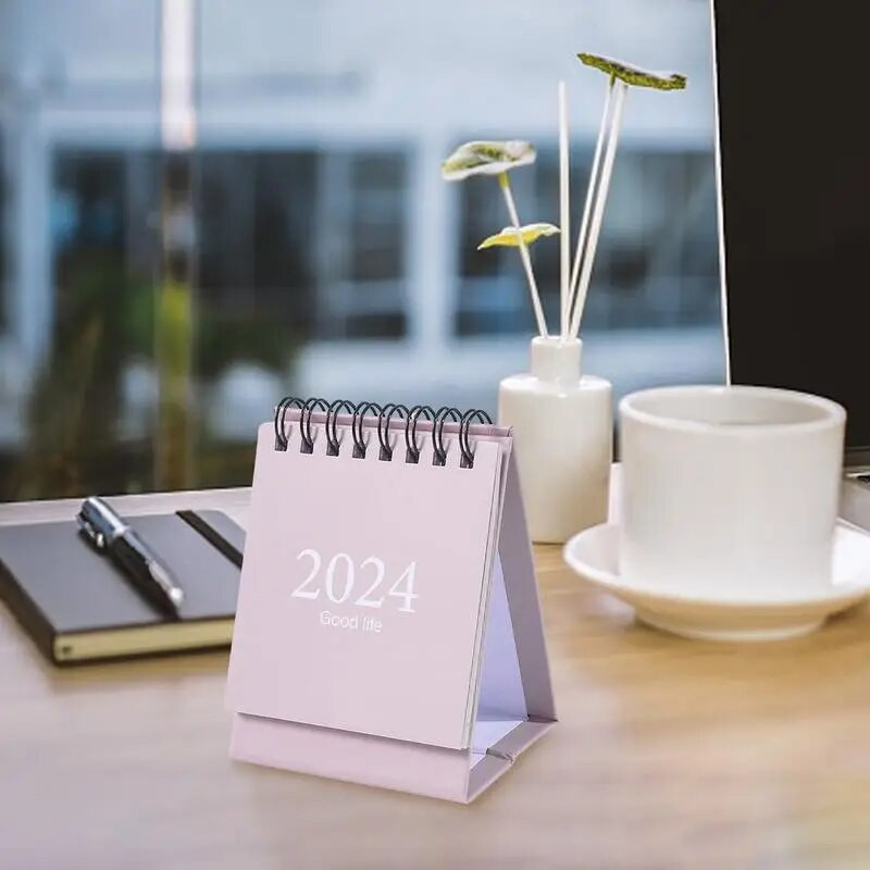 2024. gada galda kalendārs darbvirsmas vertikālais kalendārs vertikālais pārnēsājams mēneša kalendārs ar uzlīmēm mazs darbvirsmas kalendāra plānotājs