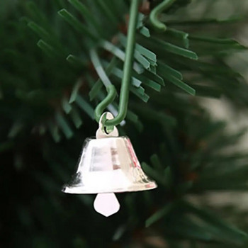10 бр./компл. Висяща камбана Изящна изработка Прозрачен метален звън Коледен селски декор на камбана за дома