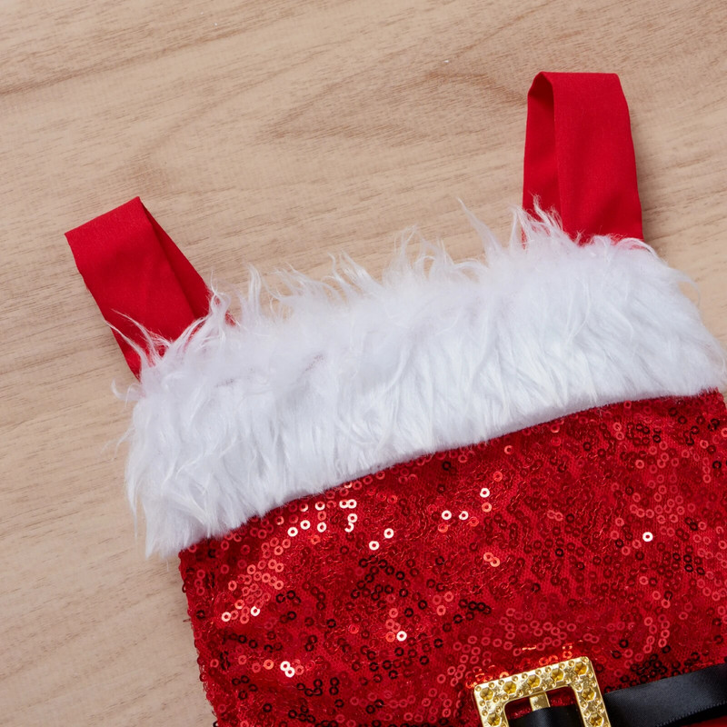 Ma&Baby 0-18M 1st Christmas Novorođenčad Bebe Squins Romper Kombinezon Princess Baby Girl Božićna odjeća Kostim D84