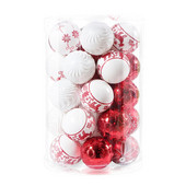 1 kutija Božićne kuglice Ukrasi za božićno drvce Kuglica Božićno viseće drvce Privjesci Dekoracija za kućnu zabavu Novogodišnji dar 2023. Noel Navidad