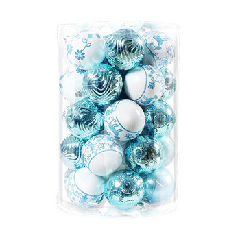 1 кутия Коледни топки Орнаменти за коледна елха Топка Коледно висящо дърво Висулки Декор за парти в дома 2023 г. Подарък за Нова година Noel Navidad