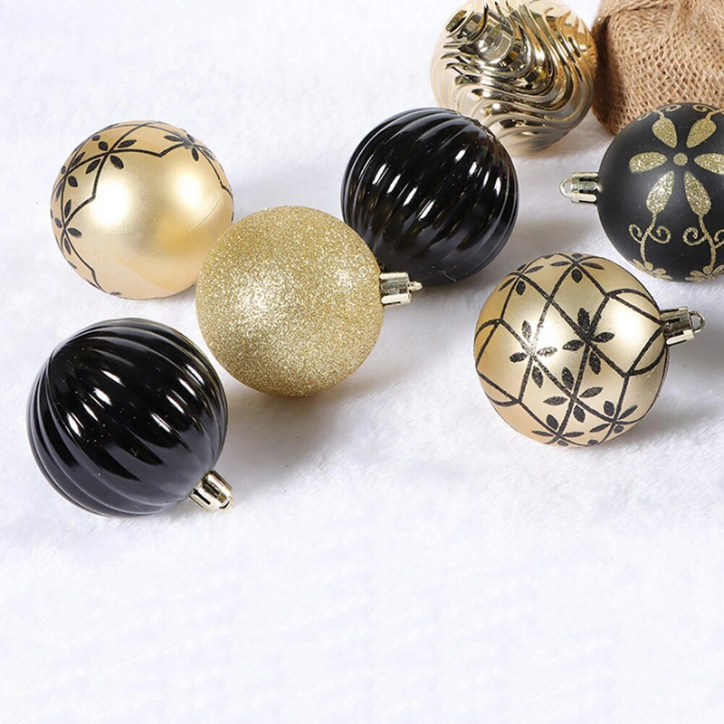 1 kutija Božićne kuglice Ukrasi za božićno drvce Kuglica Božićno viseće drvce Privjesci Dekoracija za kućnu zabavu Novogodišnji dar 2023. Noel Navidad