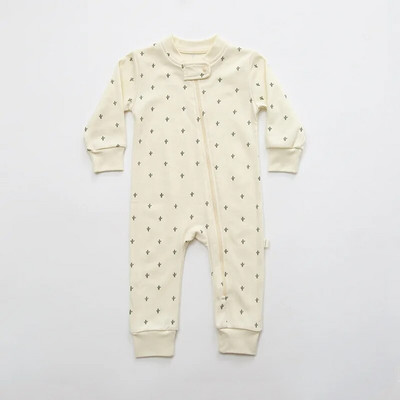 0-24M Newbron Kid Baby Dječaci Djevojčice Jesen Zimska odjeća Pamučni kombinezon dugih rukava s patentnim zatvaračem Jesenski kombinezon Slatka slatka odjeća