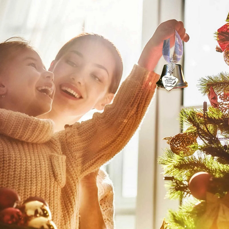 Božićno obiteljsko komemorativno zvono Božićna krila anđela Zvona najboljih želja Vjenčanje Kućno božićno drvce Dekoracija kućnog ukrasa Rukotvorine