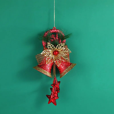 Božićno zvono Privjesak Božićni vijenac Ornament Sretan Božić Dekoracija Vijenac Zvono Natal Navidad Sretna Nova 2024. Viseći Bel1