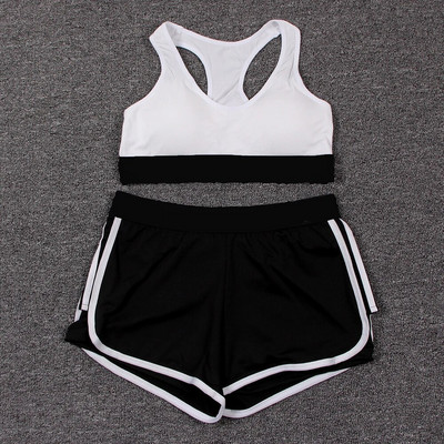 Bešavni komplet za jogu Žensko sportsko odijelo Slovo Komplet za teretanu Ženski fitness push up grudnjak Kratke hlače za teretanu Sportski set Ženska odjeća za trčanje
