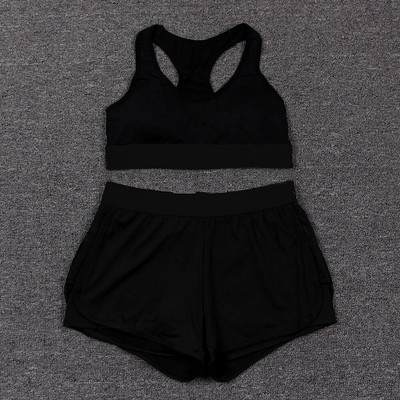 Bešavni komplet za jogu Žensko sportsko odijelo Slovo Komplet za teretanu Ženski fitness push up grudnjak Kratke hlače za teretanu Sportski set Ženska odjeća za trčanje