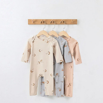 0-24M гащеризон за новородено бебе, дрехи за момче, момичета, пролетен гащеризон с дълъг ръкав, памучно облекло за новородено, сладко, сладко облекло