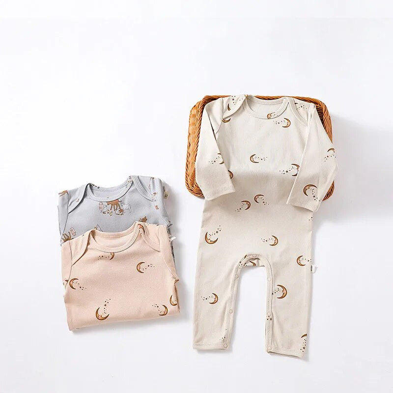 0-24M újszülött csecsemő nadrág gyerek fiú lány lányok ruha tavaszi hosszú ujjú pamut újszülött ruházat aranyos édes ruha