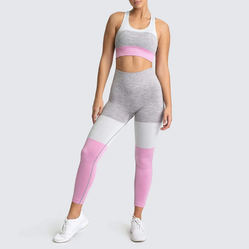 Komplet za jogu bez leđa Sportski set na vezivanje ženski kombinezon set za teretanu Žensko sportsko odijelo Odjeća za fitness ženska odjeća za vježbanje