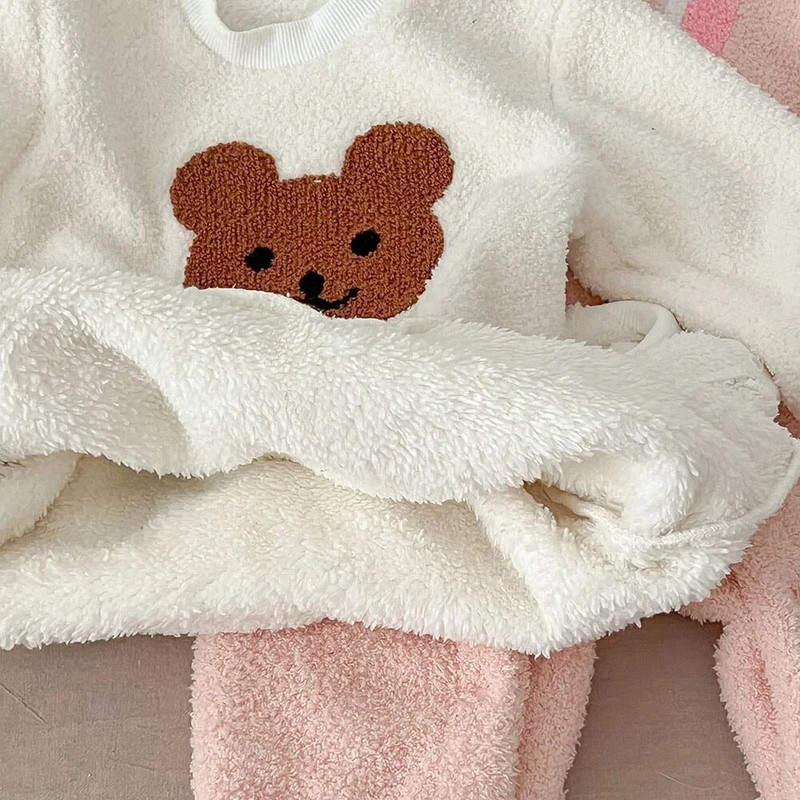 0-3T Zimska odjeća za novorođenče, dječake, djevojčice, plišane tople plišane štrample dugih rukava, debeli kombinezon, slatka baršunasta odjeća za novorođenče