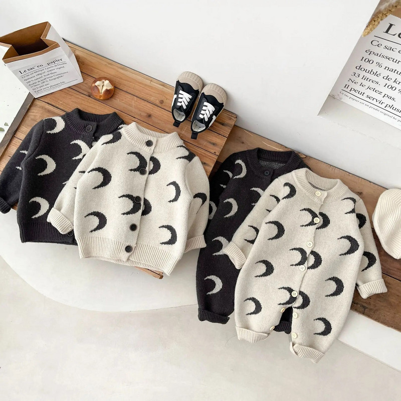 0-24M naujagimiui, berniukui, mergaitei, žieminiai drabužiai, megzti megztiniai kūdikiams, storas, šiltas kombinezonas ilgomis rankovėmis, trikotažo apranga