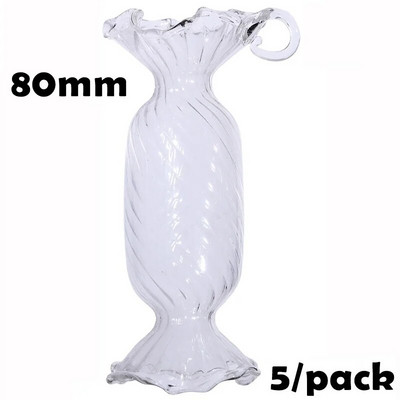 Akció - 5 db x barkácsolható, festhető otthoni esküvői karácsonyi dekoráció díszgolyó 50 mm-es üveg tojás