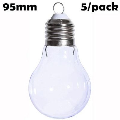 Akció - 5 db x barkácsolható, festhető otthoni esküvői karácsonyi dekoráció díszgolyó 50 mm-es üveg tojás