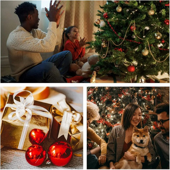Σετ Χριστουγεννιάτικων Μπαλών 24 τμχ Διακοσμήσεις Χριστουγεννιάτικου Δέντρου Οικογενειακά Χριστουγεννιάτικα Κρεμαστά Αξεσουάρ Πρωτοχρονιάτικο Δώρο για πάρτι Καλή χρονιά 2023