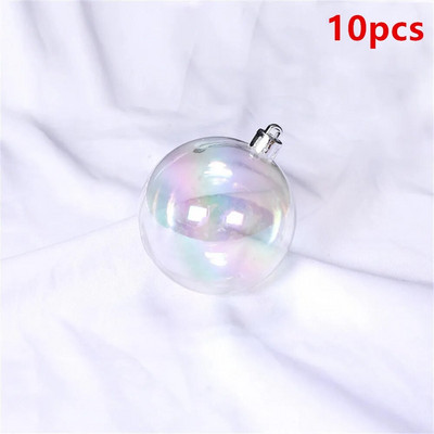 10 kom božićna ukrasna kugla prozirna 4/5/6 cm plastična ružičasta bijela šarena kugla s mjehurićima ukras rođendanska zabava svadbeni dekor