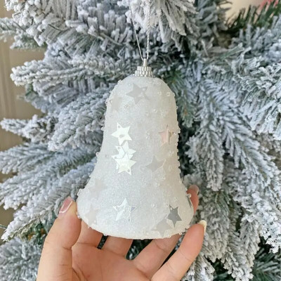 Beicēta rozā vizuļu bumba Ziemassvētku loga rotājums piekarināmā bumba Ziemassvētku eglītes rotājums krāsainu bumbiņu kulonu dekoratīvā bumba