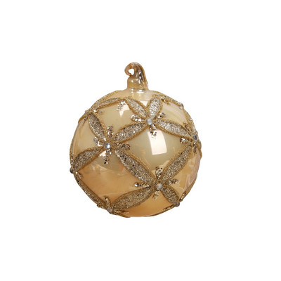 1PC Staklena žuta božićna kuglica 9/11/13cm DIY ukras Novogodišnja kućna dekoracija Poklon za božićno drvce Viseći ukrasni privjesak