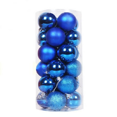 24gab Ziemassvētku eglīšu rotājumi Ziemassvētku balles rotājumi mājas dekorēšanai Halovīni Jaunais gads Navidad kulonu bumbu aksesuāri