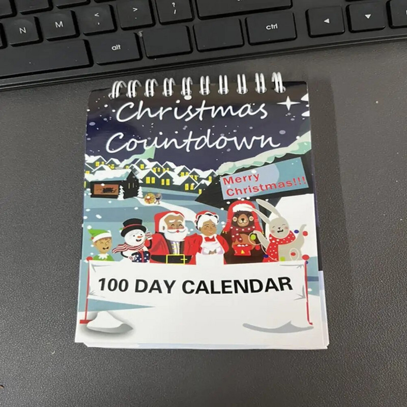 Adventný kalendár festivalov Vianočný odpočítavací kalendár 100-dňový vianočný adventný kalendár Slávnostné odpočítavanie na plochu pre domácnosť