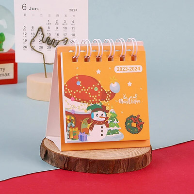 2024. gada jauna karikatūra Ziemassvētku galda kalendārs Radošs pārnēsājams mini galddators, mazs galda kalendārs darbvirsmas rotājumi Ziemassvētku dāvanas