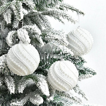 Χριστουγεννιάτικες μπάλες 5 τεμαχίων στολισμός χριστουγεννιάτικου δέντρου 5 χρωματιστές μπάλες 8 εκ. Χριστουγεννιάτικα στολίδια Μπάλες κρεμαστό ροζ μπάλες
