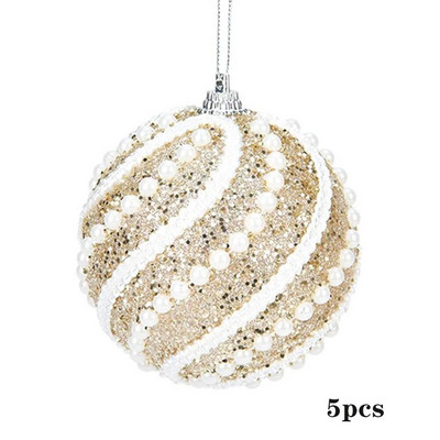 Božićne kuglice za božićno drvce od 5 komada 5 kuglica u boji 8 cm božićni ukrasi kuglice privjesak ružičaste kuglice