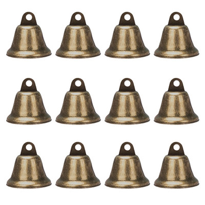 12τμχ Brass Bells Χριστουγεννιάτικη Διακόσμηση Jingle Bells Χάλκινα μενταγιόν 38mm Κρεμαστά Φεστιβάλ Πάρτι Δημιουργία Πρωτοχρονιάς 2024 Διακοσμητικά