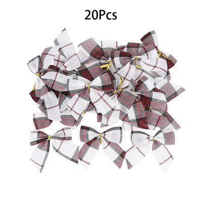 10/20 gab. Ziemassvētku loki Ziemassvētku piekaramie rotājumi Zelta sarkana bantīte Ziemassvētku eglīšu rotājumi Jaunais gads 2023 Navidad dekors