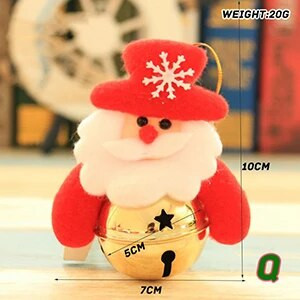 DIY božićna metalna kugla zvončići ornament party božićno drvce ukras Djed Božićnjak los snjegović rukotvorine privjesak