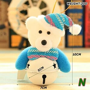 DIY božićna metalna kugla zvončići ornament party božićno drvce ukras Djed Božićnjak los snjegović rukotvorine privjesak