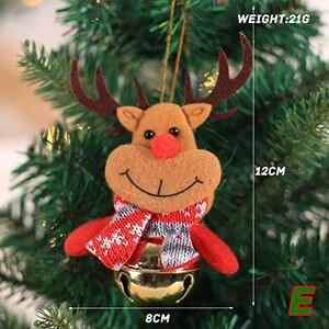 DIY božićna metalna kugla zvončići ornament party božićno drvce ukras Djed Božićnjak los snjegović rukotvorine privjesak