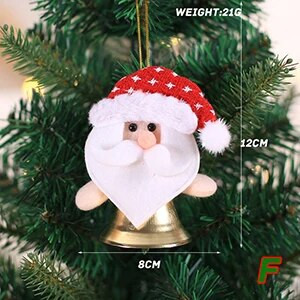 DIY božićna metalna kugla zvončići ornament party božićno drvce ukras Djed Božićnjak los snjegović rukotvorine privjesak