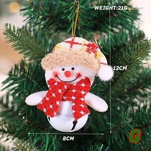 DIY božićna metalna kugla zvončići ornament party božićno drvce ukras Djed Božićnjak los snjegović rukotvorine privjesak