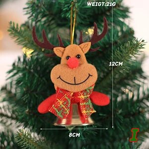 DIY božićna metalna kugla zvončići ornament party božićno drvce ukras Djed Božićnjak los snjegović rukotvorine privjesak