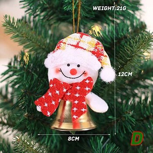 DIY božićna metalna kugla zvončići ornament party božićno drvce ukras Djed Božićnjak los snjegović rukotvorine privjesak