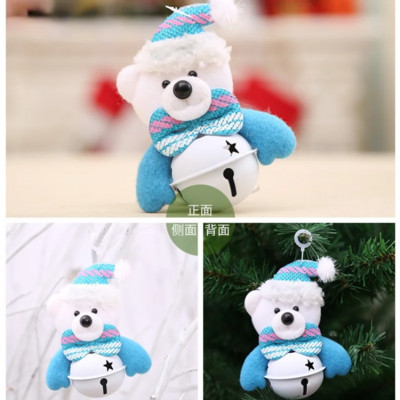 Prekrasna zvončića Medvjedić Božićni ukrasi za zabavu Privjesci DIY rukotvorine Božićni ukrasi za drvce Mali dom Dječji dar Noel Decor
