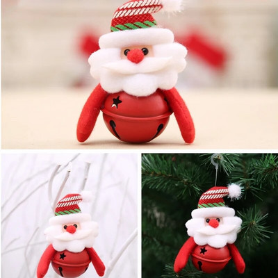 Prekrasna zvončića Medvjedić Božićni ukrasi za zabavu Privjesci DIY rukotvorine Božićni ukrasi za drvce Mali dom Dječji dar Noel Decor