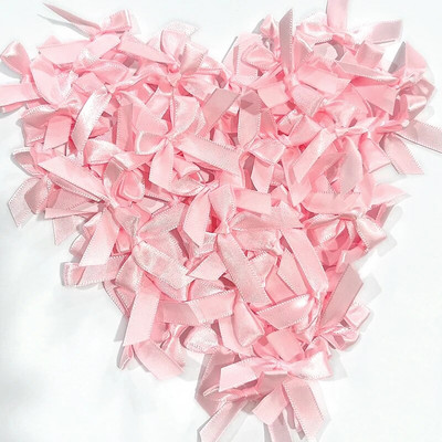 50-200 бр. Лъкове от сатенена панделка Малка панделка с възел Лък Цветя Занаяти Декорация Ръчна работа Направи си сам Парти Сватба Рожден ден Панделки Вратовръзки Декор