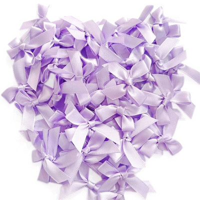 50-200 бр. Лъкове от сатенена панделка Малка панделка с възел Лък Цветя Занаяти Декорация Ръчна работа Направи си сам Парти Сватба Рожден ден Панделки Вратовръзки Декор