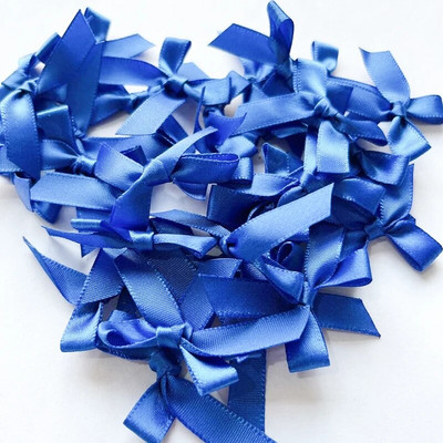 50-200 бр. Лъкове от сатенена панделка Малка панделка с възел Лък Цветя Занаяти Декорация Ръчна работа Направи си сам Парти Сватба Рожден ден Панделки Вратовръзки Декор