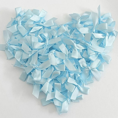 50-200 бр. Лъкове от сатенена панделка Малка панделка с възел Лък Цветя Занаяти Декорация Ръчна работа Направи си сам Парти Сватба Рожден ден Панделки Вратовръзки Декор