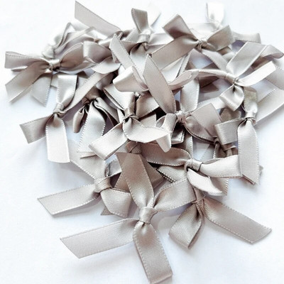 50-200 бр. Лъкове от сатенена панделка Малка панделка с възел Лък Цветя Занаяти Декорация Ръчна работа Направи си сам Парти Сватба Рожден ден Панделки Вратовръзки Декор