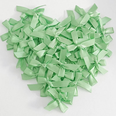 50-200 бр. Лъкове от сатенена панделка Малка панделка с възел Лък Цветя Занаяти Декорация Ръчна работа Направи си сам Парти Сватба Рожден ден Панделки Вратовръзки Декор