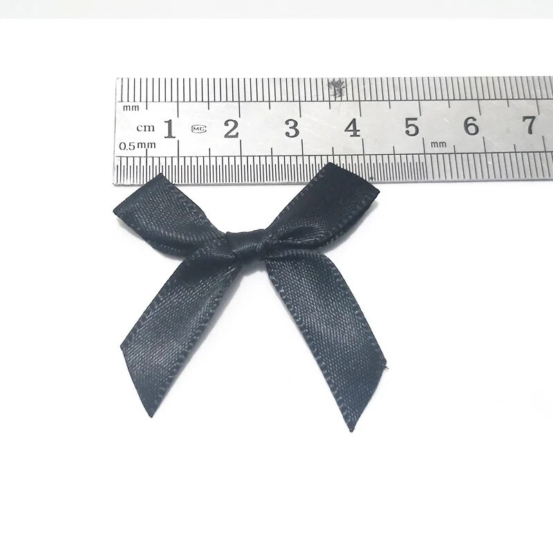 50-200 бр. Лъкове от сатенена панделка Малка панделка с възел Лък Цветя Занаяти Декорация Ръчна работа Направи си сам Парти Сватба Рожден ден Панделки Вратовръзки Декор