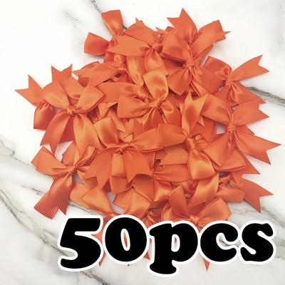 (50db) 1 hüvelykes, 25 mm-es friss rózsaszín szalag masnik poliészter szatén masni virág barkács kézműves dekorációk