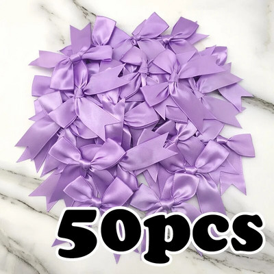 (50db) 1 hüvelykes, 25 mm-es friss rózsaszín szalag masnik poliészter szatén masni virág barkács kézműves dekorációk